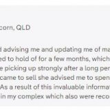 Testimonial from Seller of townhouse in Runcorn, QLD